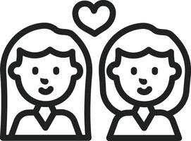 Sister icon vector image. Suitable for mobile apps, web apps and print media.
