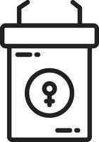 Speech Podium icon vector image. Suitable for mobile apps, web apps and print media.