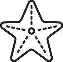 Starfish icon vector image. Suitable for mobile apps, web apps and print media.