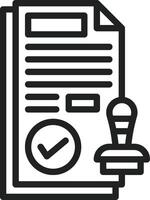 Approved icon vector image. Suitable for mobile apps, web apps and print media.