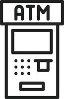 Atm icon vector image. Suitable for mobile apps, web apps and print media.