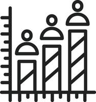 Bar Chart icon vector image. Suitable for mobile apps, web apps and print media.