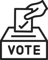 Ballot Paper icon vector image. Suitable for mobile apps, web apps and print media.