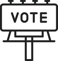 Billboard icon vector image. Suitable for mobile apps, web apps and print media.