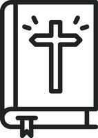 Bible icon vector image. Suitable for mobile apps, web apps and print media.