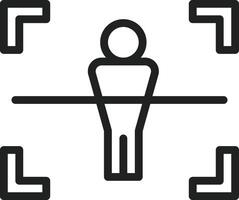 Body Scanner icon vector image. Suitable for mobile apps, web apps and print media.