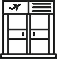 Boarding Gate icon vector image. Suitable for mobile apps, web apps and print media.