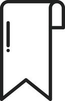 Bookmark icon vector image. Suitable for mobile apps, web apps and print media.