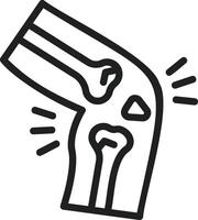 Broken Bone icon vector image. Suitable for mobile apps, web apps and print media.