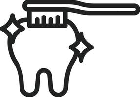 Brushing icon vector image. Suitable for mobile apps, web apps and print media.