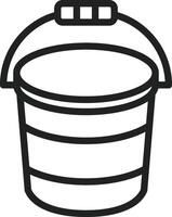 Bucket icon vector image. Suitable for mobile apps, web apps and print media.