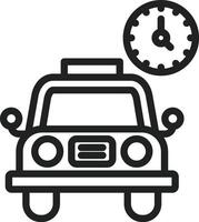 Busy Taxi icon vector image. Suitable for mobile apps, web apps and print media.