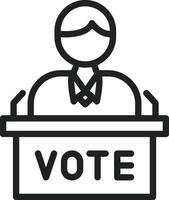 Candidate icon vector image. Suitable for mobile apps, web apps and print media.