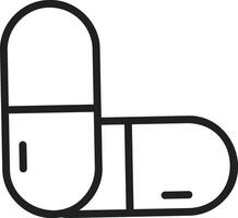 Capsules icon vector image. Suitable for mobile apps, web apps and print media.