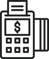 Card Machine icon vector image. Suitable for mobile apps, web apps and print media.