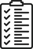 Checklist icon vector image. Suitable for mobile apps, web apps and print media.