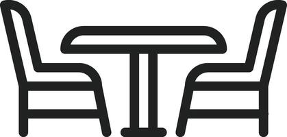 Chairs icon vector image. Suitable for mobile apps, web apps and print media.