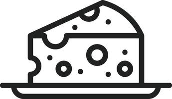 Cheese icon vector image. Suitable for mobile apps, web apps and print media.