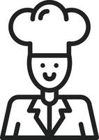 Chef icon vector image. Suitable for mobile apps, web apps and print media.