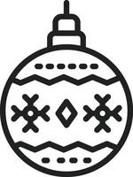 Christmas Ball icon vector image. Suitable for mobile apps, web apps and print media.