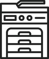 Copy Machine icon vector image. Suitable for mobile apps, web apps and print media.