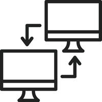 Data Transfer icon vector image. Suitable for mobile apps, web apps and print media.