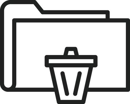 Delete Data icon vector image. Suitable for mobile apps, web apps and print media.