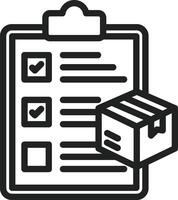 Delivery List icon vector image. Suitable for mobile apps, web apps and print media.