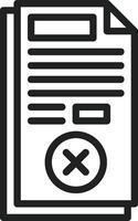 Denied icon vector image. Suitable for mobile apps, web apps and print media.