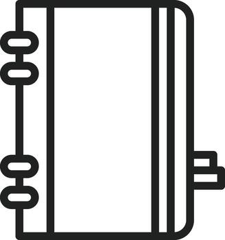 Diary icon vector image. Suitable for mobile apps, web apps and print media.