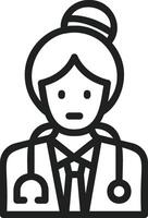 Doctor icon vector image. Suitable for mobile apps, web apps and print media.