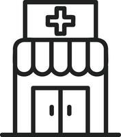 Dispensary icon vector image. Suitable for mobile apps, web apps and print media.