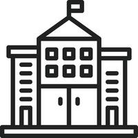Embassy icon vector image. Suitable for mobile apps, web apps and print media.