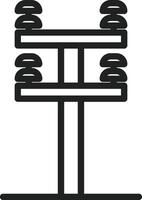 Electric Pole icon vector image. Suitable for mobile apps, web apps and print media.