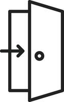 Entry icon vector image. Suitable for mobile apps, web apps and print media.