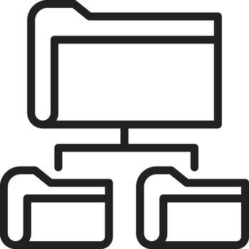 File Directory icon vector image. Suitable for mobile apps, web apps and print media.