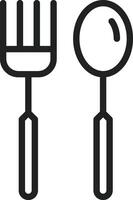 Fork and Spoon icon vector image. Suitable for mobile apps, web apps and print media.
