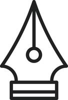 Fountain Pen icon vector image. Suitable for mobile apps, web apps and print media.