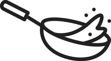 Fry icon vector image. Suitable for mobile apps, web apps and print media.