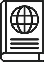 Geography Book icon vector image. Suitable for mobile apps, web apps and print media.