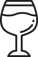 Glass icon vector image. Suitable for mobile apps, web apps and print media.