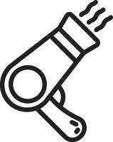 Hairdryer icon vector image. Suitable for mobile apps, web apps and print media.