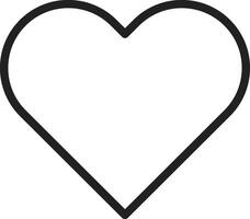 Heart icon vector image. Suitable for mobile apps, web apps and print media.