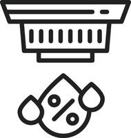 Humidity Sensor icon vector image. Suitable for mobile apps, web apps and print media.