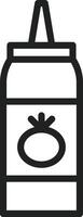 Ketchup icon vector image. Suitable for mobile apps, web apps and print media.