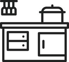 Kitchen icon vector image. Suitable for mobile apps, web apps and print media.