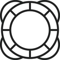 Life Raft icon vector image. Suitable for mobile apps, web apps and print media.