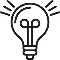 Light Bulb icon vector image. Suitable for mobile apps, web apps and print media.