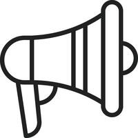 Megaphone icon vector image. Suitable for mobile apps, web apps and print media.