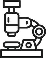 Microscope icon vector image. Suitable for mobile apps, web apps and print media.